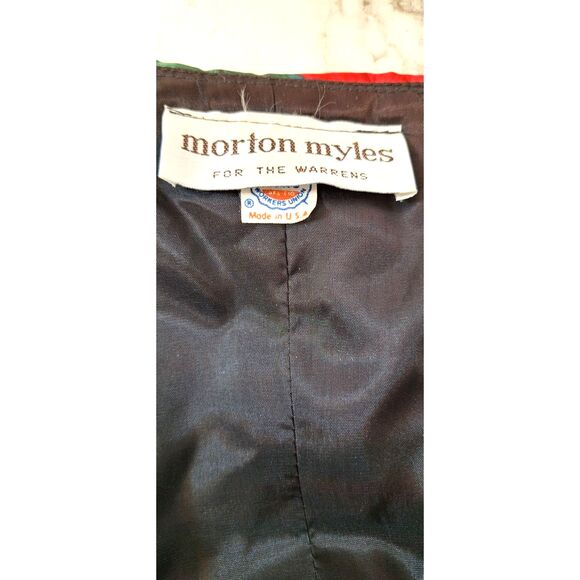 Morton Miles Design 80's Vintage Floral Rose Print Party Cocktail Prom Dress - Picture 14 of 16